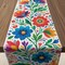 Cinco de Mayo Mexican Floral Table Runner – Fiesta Party Table Decor (13.8 x 73 in) – Colorful Mexican Theme Dining Room, Kitchen & Taco Party Decoration – Home & Event Table Runner – Perfect for Mother's Day Card Making Displays